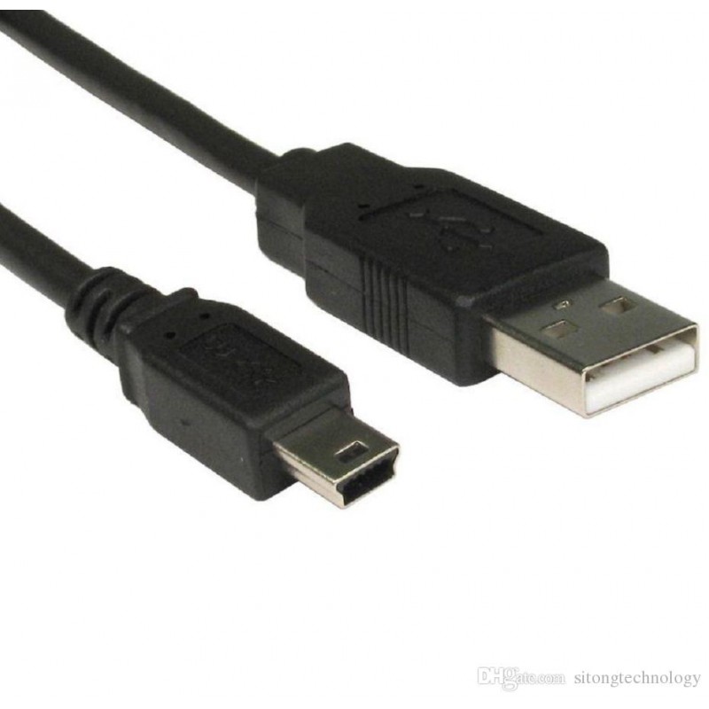 Kabel mini USB long connector czarny