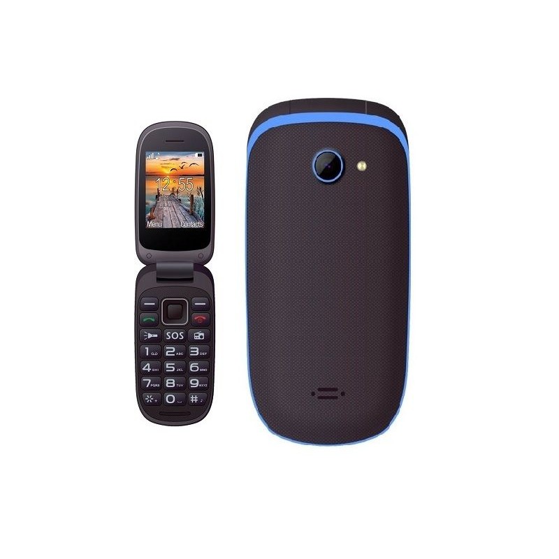 Telefon MAXCOM MM818 Czarno-Niebieski