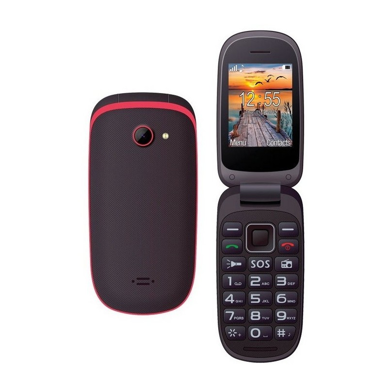 Telefon MAXCOM MM818 Czarno-Czerwony