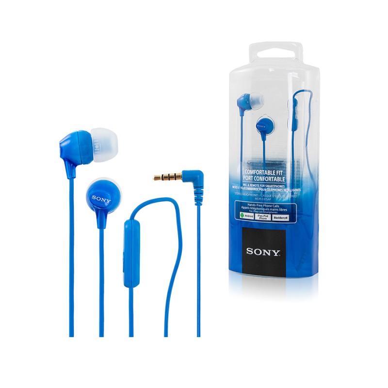 Oryginalny zestaw słuchawkowy SONY MDR-EX15 Blue