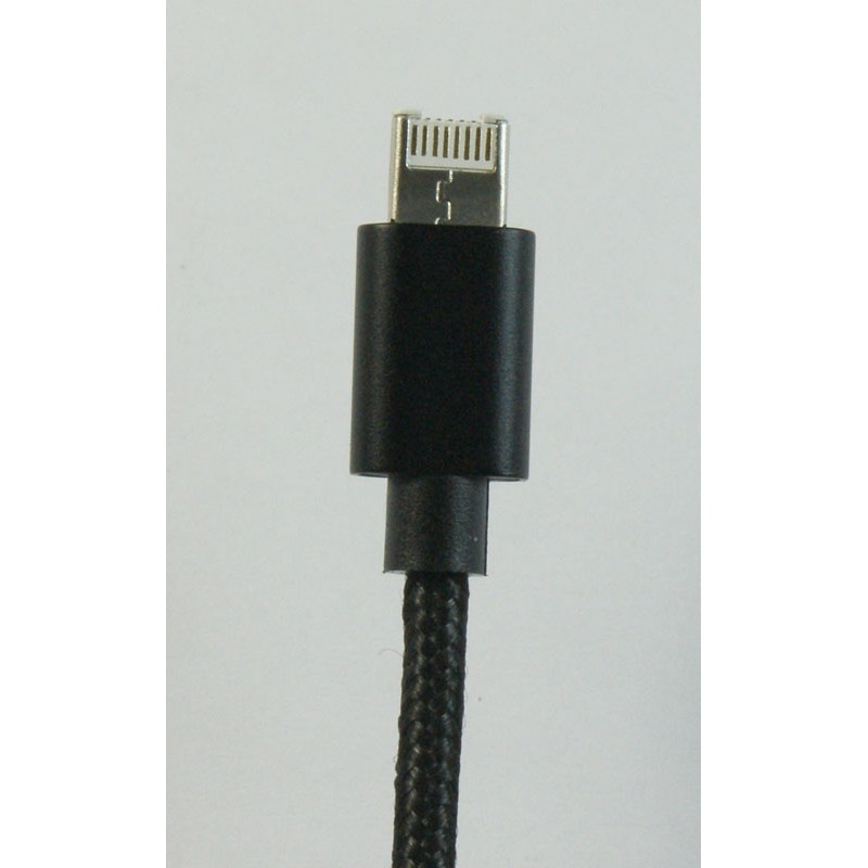 Kabel USB Apple iPhone Lightning / Micro USB Czarn
