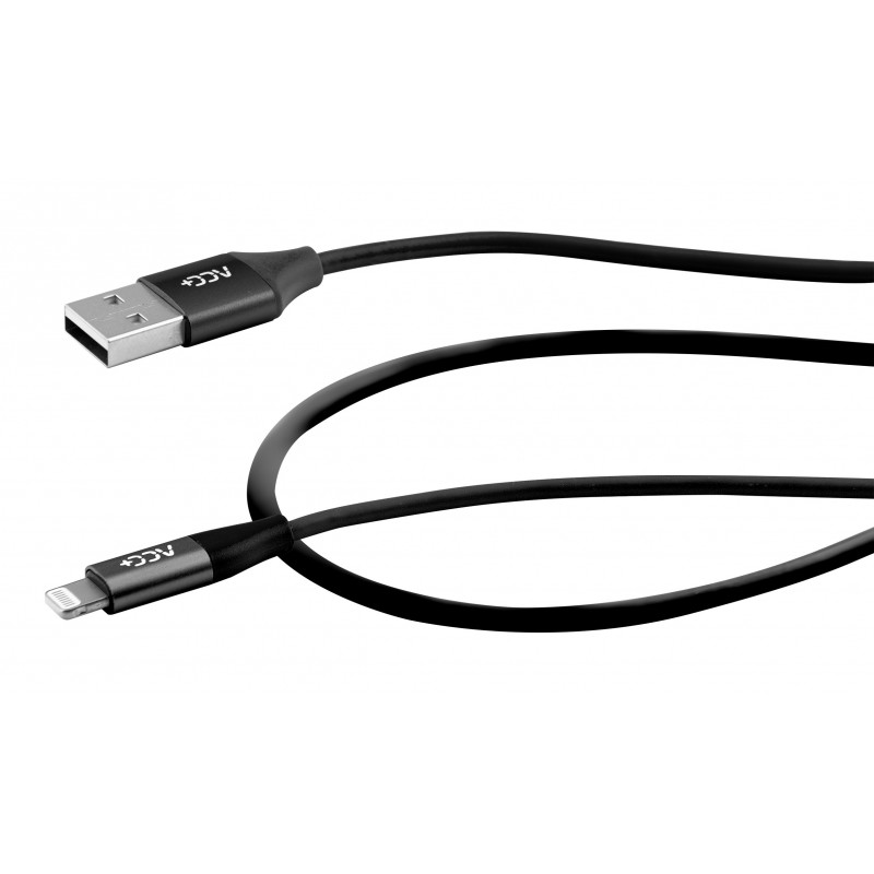 Kabel ACC+ Lightning USB - MFI 1m Czarny