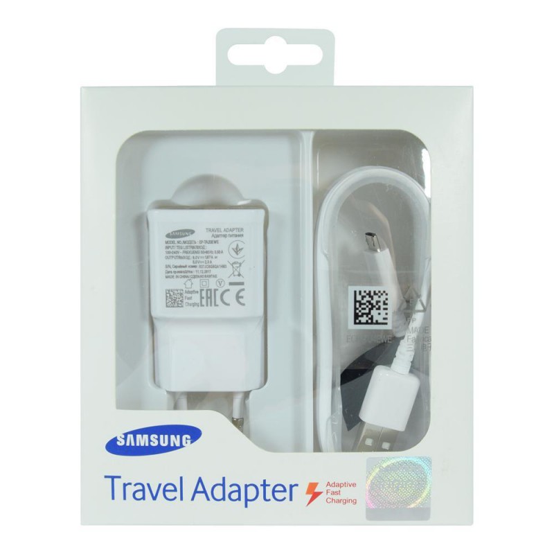 Samsung EP-TA20EWE + Micro USB 1,5M Fast Charge WH