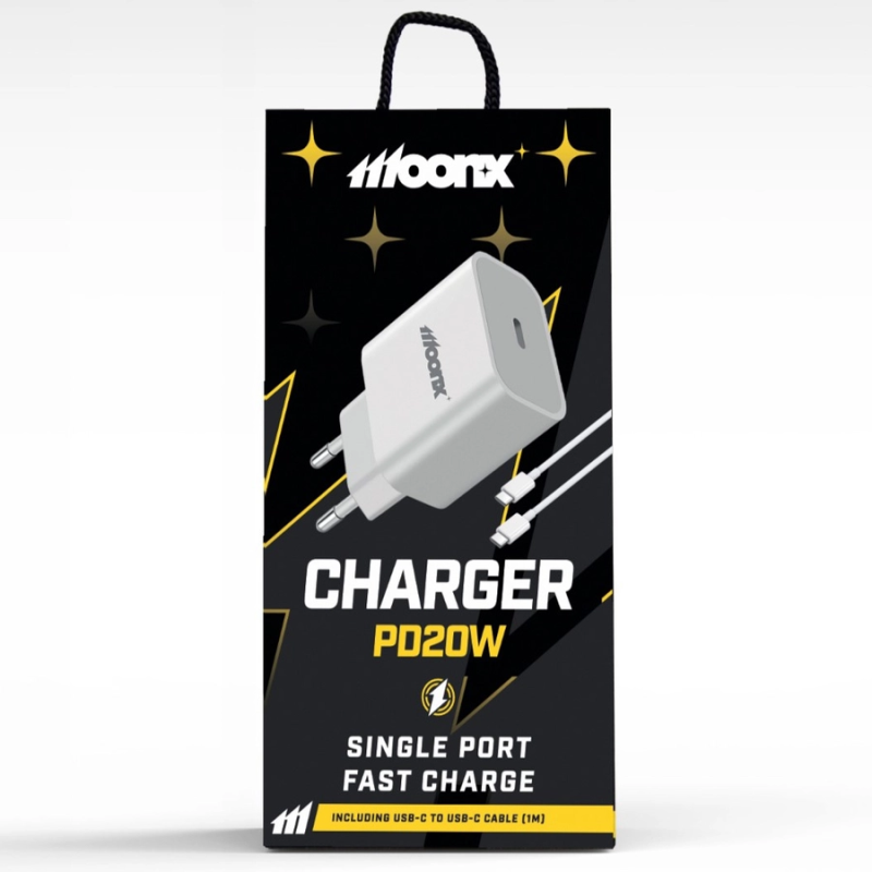 Ładowarka sieciowa MoonX MC03 20W TypC + Lightning
