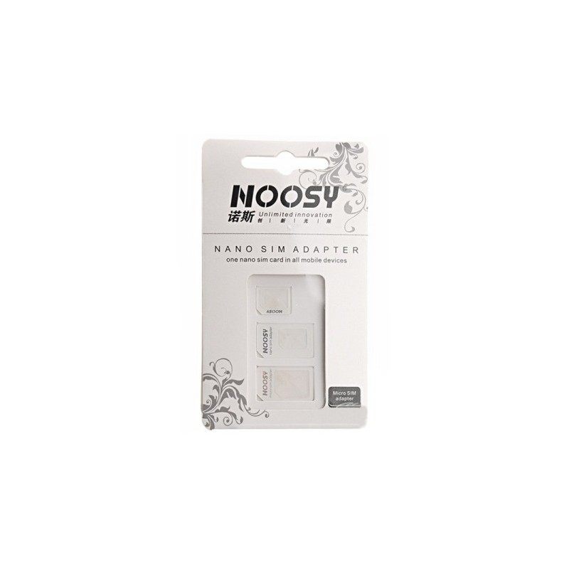 Adapter Micro Nano SIM Noosy biały